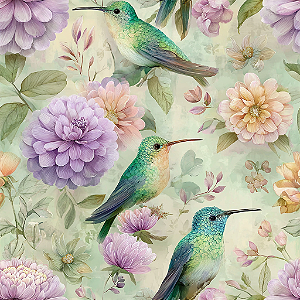 D1941 - Beija Flor Purple Life