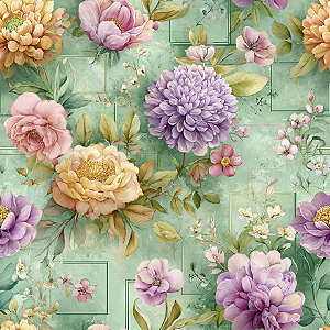 D1943 - Patch Flores Purple Life