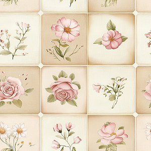 D1915 - Patch Rosas Blush Memories