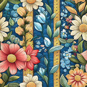 D1617 - Listra com Flores Printemps