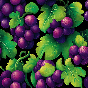 D2109 - Frutas Brilhantes Uvas