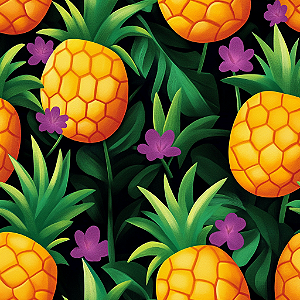 D2114 - Frutas Brilhantes Abacaxis