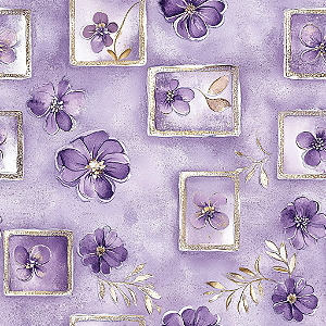 D2131 - Lavender Whispers Flores no Quadro