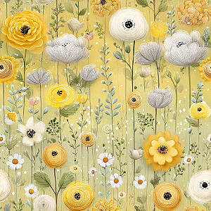 D2182 - Amarelinda Mini Flores Amarelindas