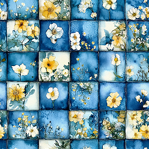 D2266 - Blue Meadow Patch Flores