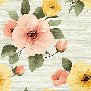 D2276 - Happy Life Floral com botões