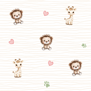 FLE022 - SS Safari Rosa FLANELA