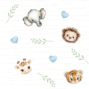 FD024 - SS Rostinhos Azuis Fralda Digital