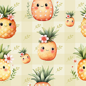 D2330 - Frutinhas Kawaii 2 Abacaxis