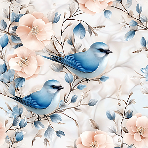 D2356 - Wonderful Roses Pássaros