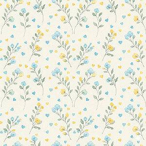 D2522 - Florzinha Romântica Miosotis Azul Claro