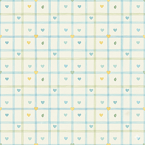 D2523 - Florzinha Romântica Coraçãozinho Azul Claro