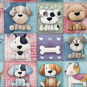 D2401 - Patch Bichinhos Cachorrinhos