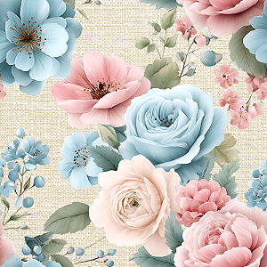 D2631 - Dri Arte Chick - Flor em Linho