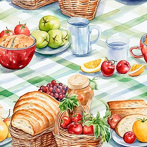 D2474 - Breakfast Pão e Fruta