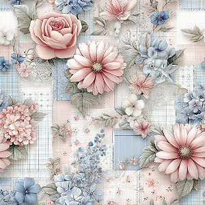 D2506 - Shabby Love Patch Flores
