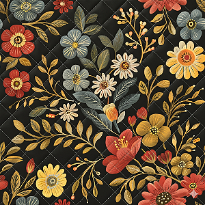 M067 - MATELASSÊ - Flor Noir