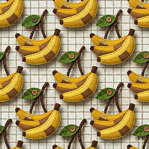 D2560 - Frutas Patchwork Bananas