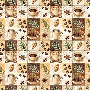 D2590 - Patch Café Bege e Ramos