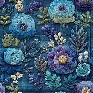 D2615 - Blue Dream Flores no Xadrez