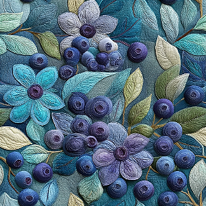 D2616 - Blue Dream Flores e Frutinhas