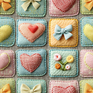 D2663 - Love Hearts Pastel Heart
