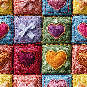 D2665 - Love Hearts Heart and Bow