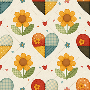 D2670 - Patch Garden Hearts