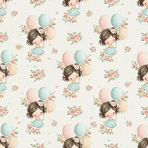 D2690 - Dolls and Balloons and Flowers