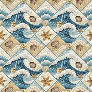 D2703 - Patch Oceano Ondas do Mar