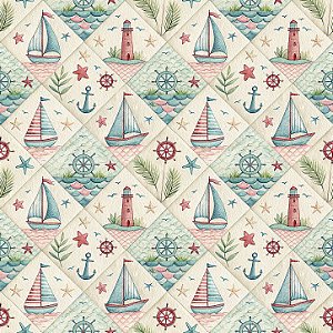 D2707 - Patch Oceano Barquinhos