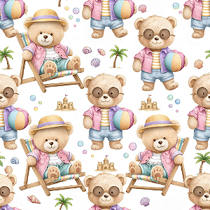 D2711 - Summer Bears Cadeira de Praia