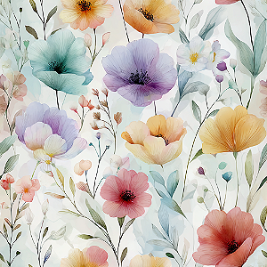 D2717 - Watercolor Meadow Flores