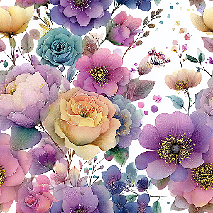 D2737 - Jardim Violeta Flores Grandes