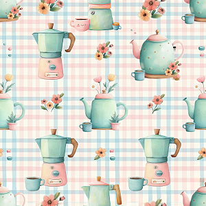 D2764 - Pastel Kitchen Cafeteiras