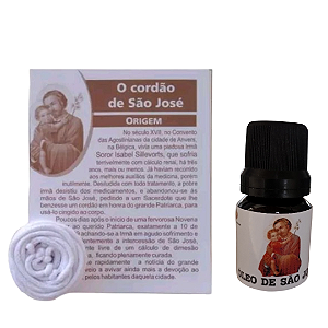 Kit São José - Cordão, Folheto e Óleo