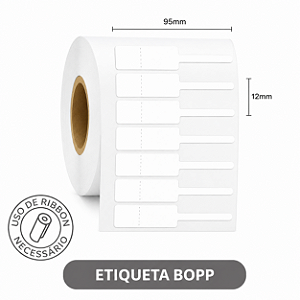 Etiqueta adesiva para Jóias e óculos - BOPP ou Plastificada - 95x12MM