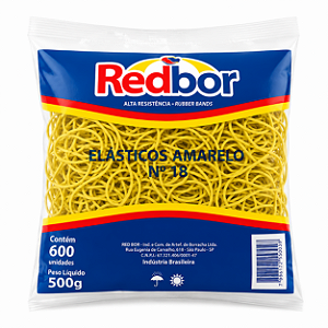 Elástico amarelo - Pacote C/600 UND