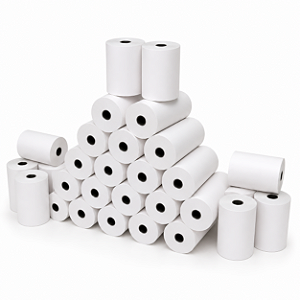 Bobina térmica cupom fiscal 79x40 - Caixa C/30 UND - Branco