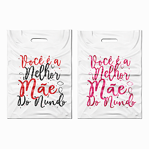 Sacola Boca Vazada 30x40 C/50 UND Melhor Mãe