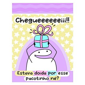 Cartão de agradecimento Flork C/100 Chegueeei