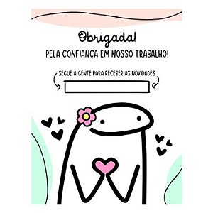 Cartão de agradecimento Flork C/100 Obrigada pela confiança