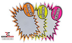 Placa PVC Splash Explosão neon C/10 Und.