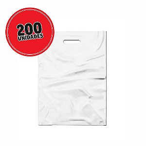 Sacola Boca Vazada 20x30 C/1 KG - Lisa