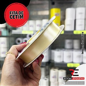 Fita de Cetim 50 Mts 22mm Creme