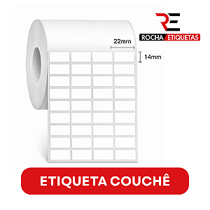 Etiqueta adesiva Couchê 22x14