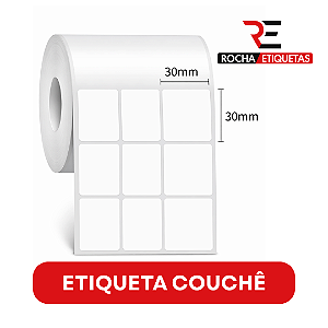 Etiqueta adesiva Couchê 30x30