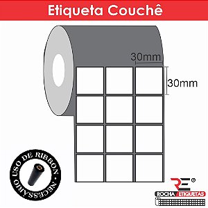 Etiqueta adesiva Couchê 30x30
