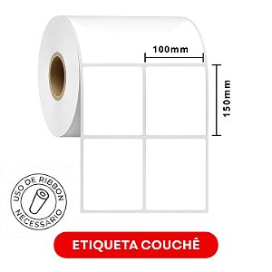 Etiqueta adesiva Couchê 50x70