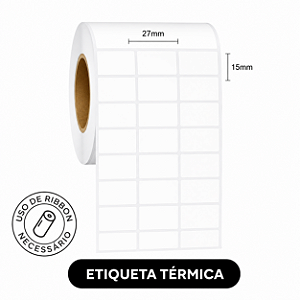 Etiqueta adesiva Térmica 27x15